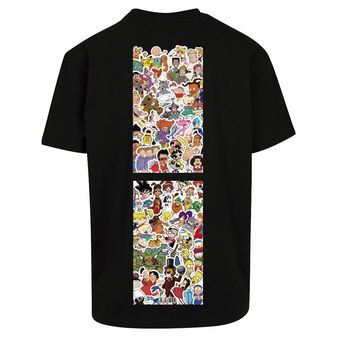 Camiseta oversize Cartoon - HAWK URBAN