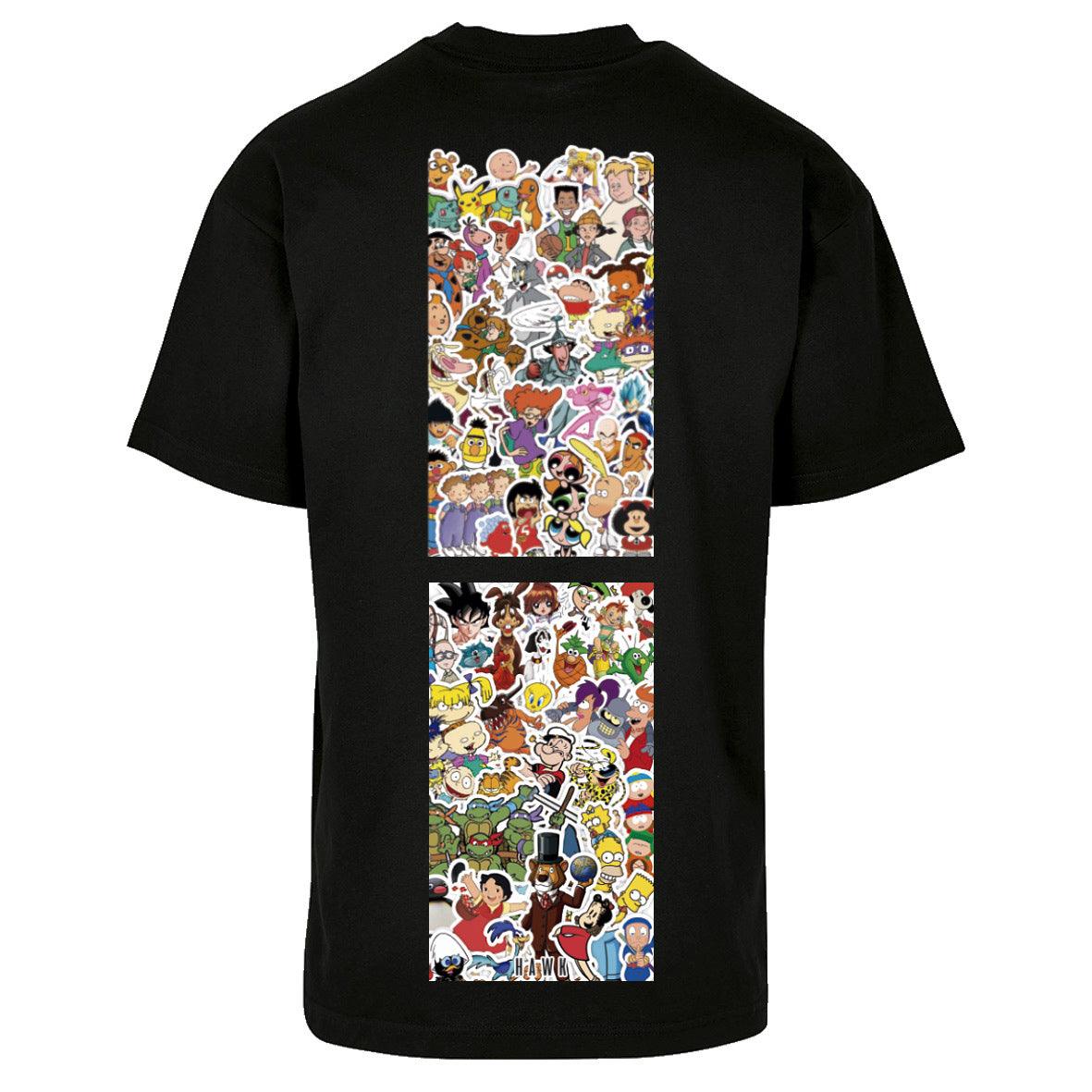 Camiseta oversize Cartoon - HAWK URBAN