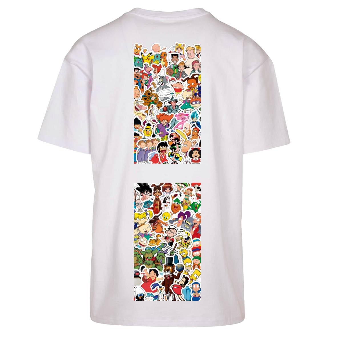 Camiseta oversize Cartoon - HAWK URBAN